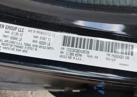 2014 Chrysler 200 Limited from USA, damaged, VIN 1C3CCBCG8EN185728